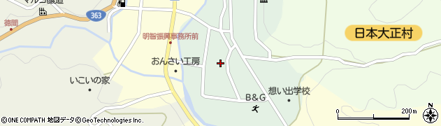 岐阜県恵那市明智町883周辺の地図