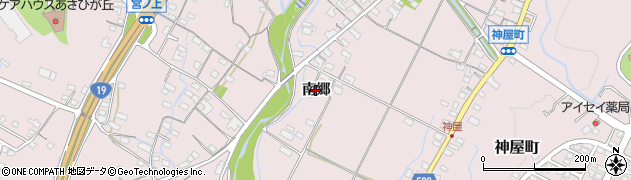 愛知県春日井市神屋町（南郷）周辺の地図