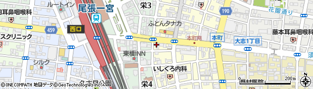 名古屋銀行一宮支店周辺の地図