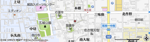 愛知県一宮市東五城本郷13周辺の地図