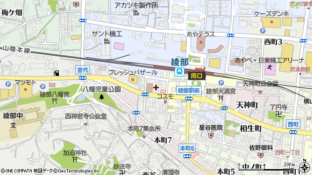 〒623-0052 京都府綾部市幸通の地図