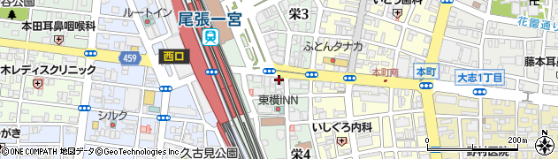 マルコ株式会社　一宮駅前店周辺の地図