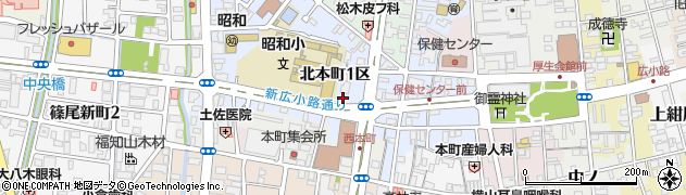 京都府福知山市北本町（１区）周辺の地図