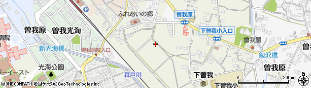 神奈川県小田原市曽我原周辺の地図