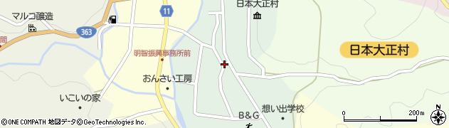 岐阜県恵那市明智町常盤町周辺の地図