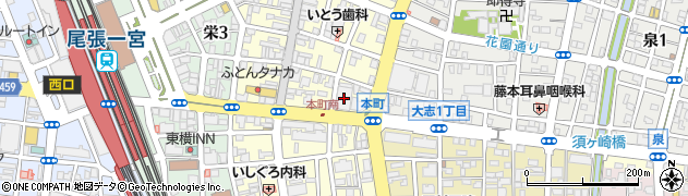 三菱ＵＦＪ銀行尾西支店周辺の地図