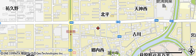 愛知県一宮市三条北平22周辺の地図