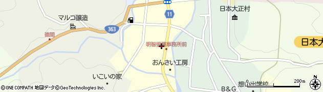 岐阜県恵那市明智町842周辺の地図