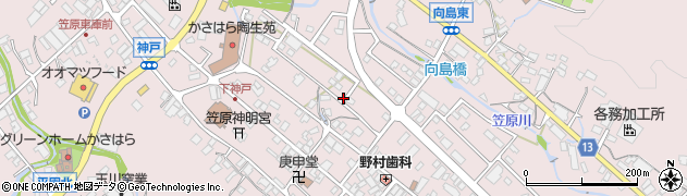 岐阜県多治見市笠原町神戸区周辺の地図