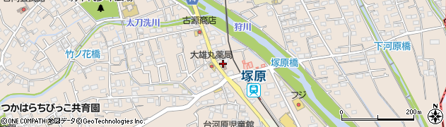 塚原郵便局 ＡＴＭ周辺の地図