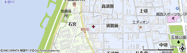 愛知県一宮市西五城（用水東）周辺の地図