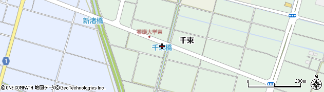 岐阜県羽島市上中町（千束）周辺の地図