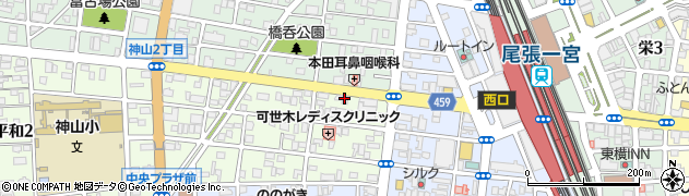 トヨタレンタリース愛知一宮駅西店周辺の地図