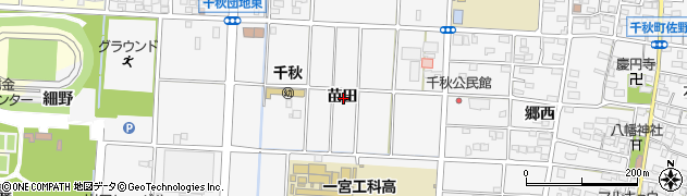 愛知県一宮市千秋町佐野苗田周辺の地図