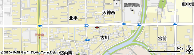 愛知県一宮市三条古川7周辺の地図