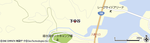 鳥取県南部町（西伯郡）下中谷周辺の地図