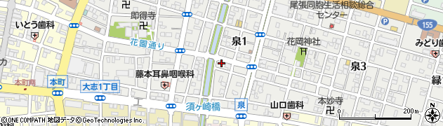 ヒラノ美容院周辺の地図