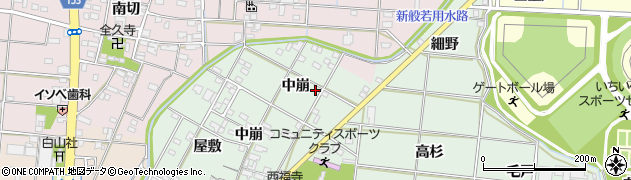 愛知県一宮市南小渕（中崩）周辺の地図