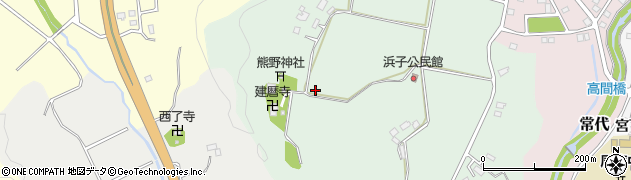 千葉県君津市浜子周辺の地図