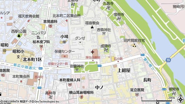 〒620-0036 京都府福知山市中ノ町の地図