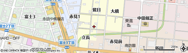 愛知県一宮市大赤見鷺目55周辺の地図