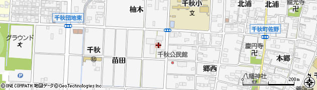 愛知県一宮市千秋町佐野（五反田）周辺の地図