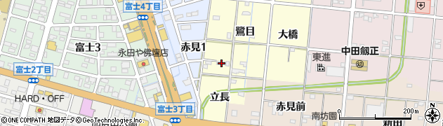 愛知県一宮市大赤見鷺目52周辺の地図