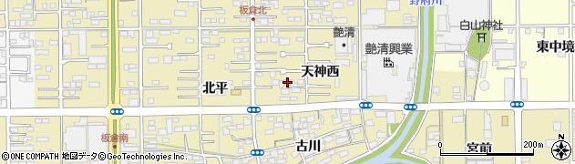 愛知県一宮市三条天神西12周辺の地図