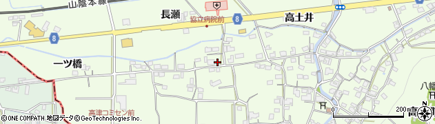 京都府綾部市高津町北川周辺の地図