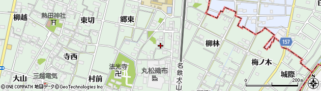 愛知県一宮市千秋町加納馬場三本木周辺の地図