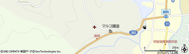 岐阜県恵那市明智町742周辺の地図