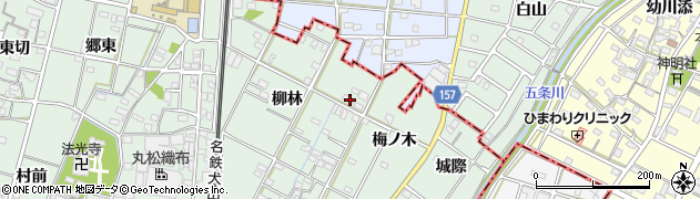 愛知県一宮市千秋町加納馬場柳林62周辺の地図