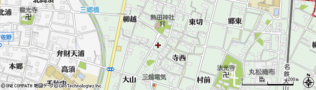 愛知県一宮市千秋町加納馬場西切2142周辺の地図