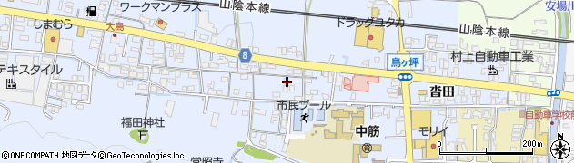 京都府綾部市大島町前田11周辺の地図