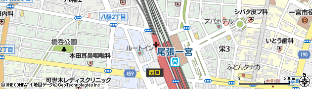 一宮七夕郵便局 ＡＴＭ周辺の地図