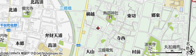 愛知県一宮市千秋町加納馬場西切2155周辺の地図