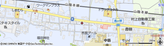 京都府綾部市大島町前田周辺の地図