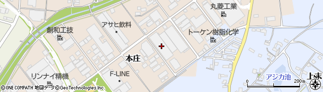 愛知県小牧市本庄1106周辺の地図