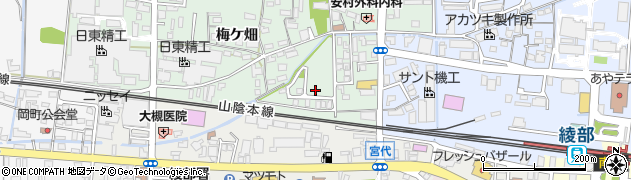 京都府綾部市井倉町溝渕周辺の地図