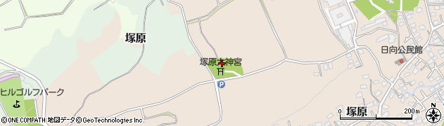 塚原緑の広場周辺の地図