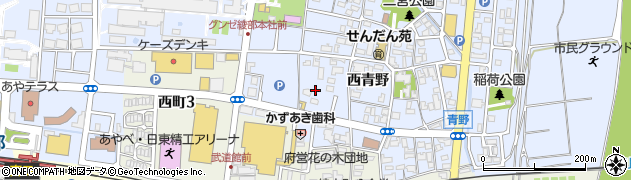 京都府綾部市青野町西ノ後周辺の地図
