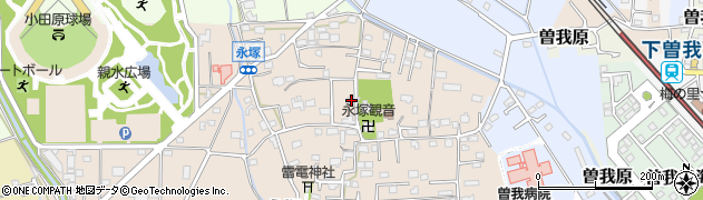神奈川県小田原市永塚256周辺の地図