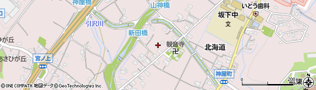 愛知県春日井市神屋町（上郷）周辺の地図
