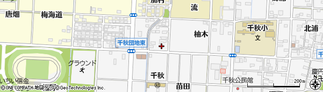 愛知県一宮市千秋町佐野強戸33周辺の地図