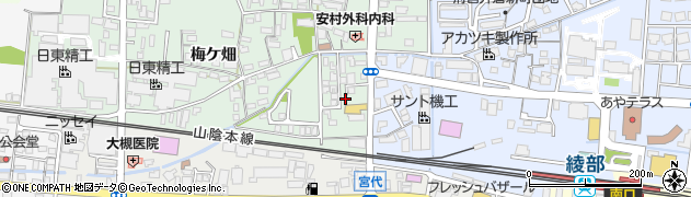 京都府綾部市井倉町樋ノ元周辺の地図