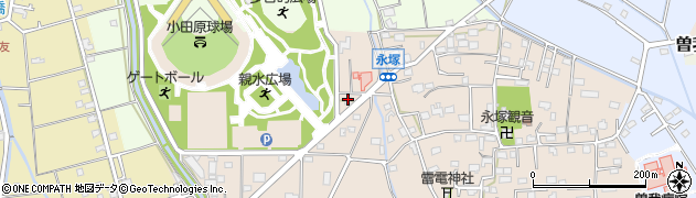 花友生花店小田原球場店周辺の地図