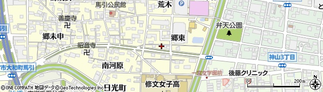 愛知県一宮市大和町馬引（郷東）周辺の地図
