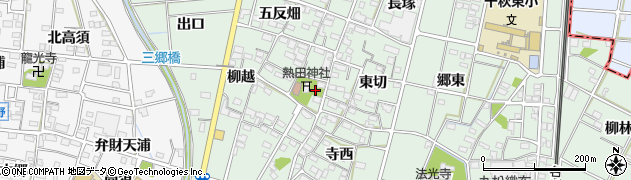 愛知県一宮市千秋町加納馬場西切2177周辺の地図