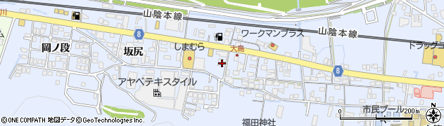 京都府綾部市大島町二反目3周辺の地図