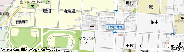 愛知県一宮市千秋町佐野（白山）周辺の地図